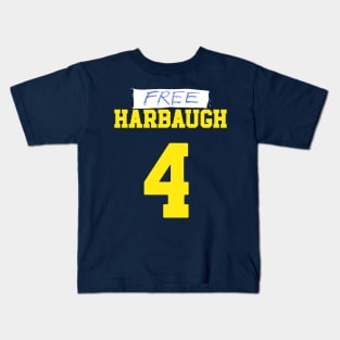 Free Harbaugh ( ON BACK ) Kids T-Shirt